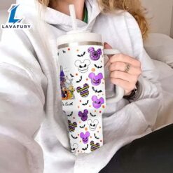 Cartoon Printed Handle And Straw Tumbler