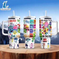 Cartoon Printed Travel Tumbler With…