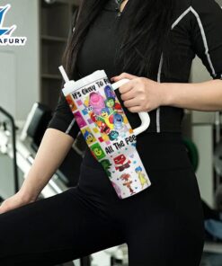 Cartoon Printed Travel Tumbler With Lid