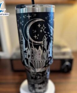 Castle And Stars Engraved 40oz Tumbler