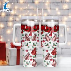 Christmas Tree Printed 40oz Insulated Tumbler