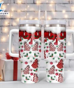 Christmas Tree Printed 40oz Insulated Tumbler