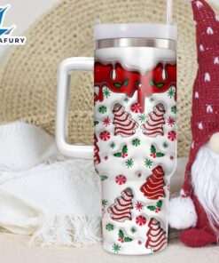 Christmas Tree Printed 40oz Insulated Tumbler