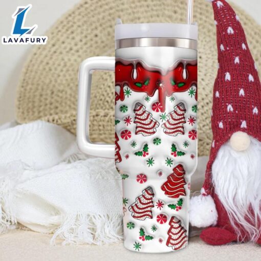 Christmas Tree Printed 40oz Insulated Tumbler