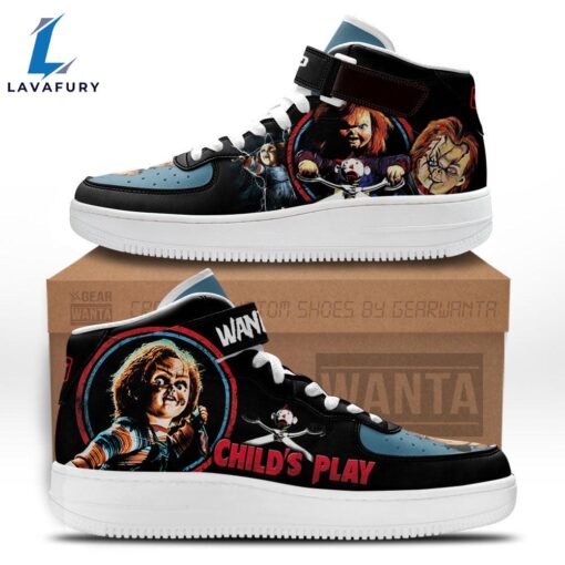 Chucky Shoes Custom Child’s Play High Top Air Force Shoes Sneakers