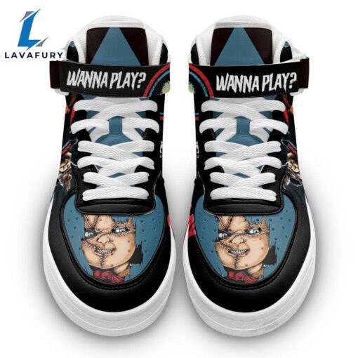 Chucky Shoes Custom Child’s Play High Top Air Force Shoes Sneakers