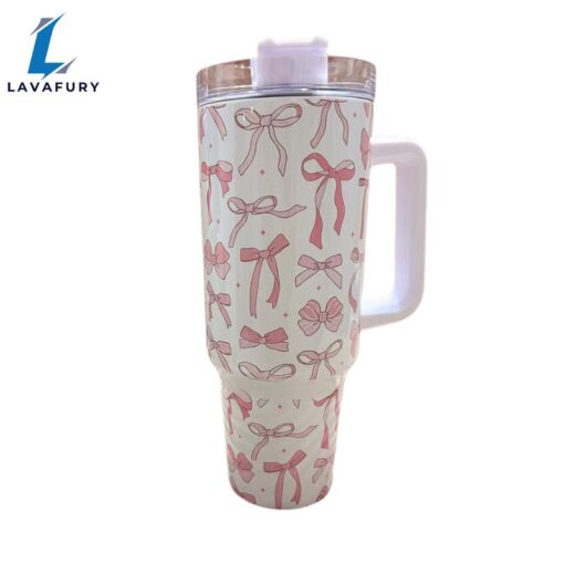 Coquette Bows 40 oz Travel Tumbler