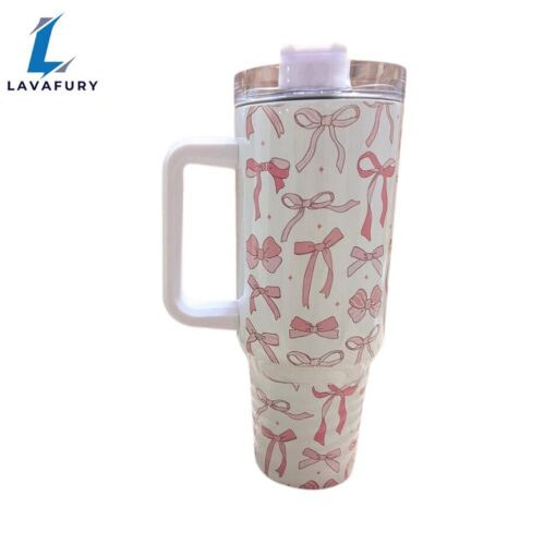 Coquette Bows 40 oz Travel Tumbler