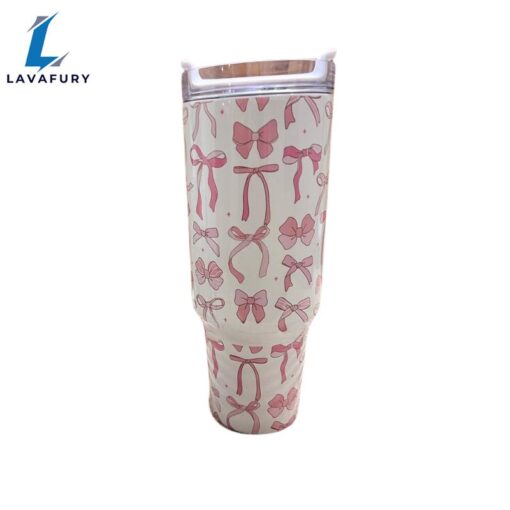 Coquette Bows 40 oz Travel Tumbler