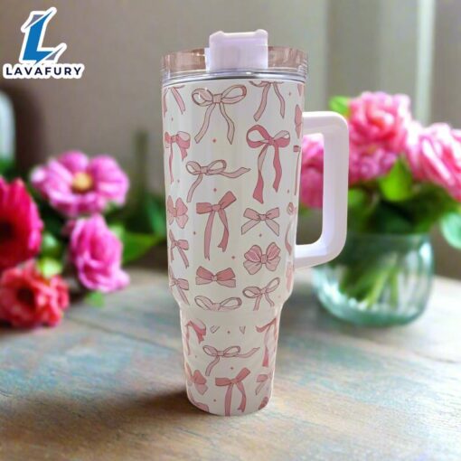 Coquette Bows 40 oz Travel Tumbler