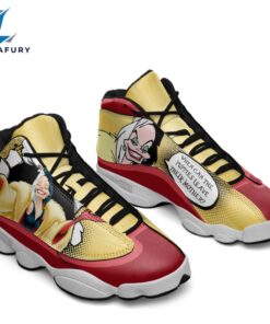 Cruella de Vil J13 Sneakers Custom Comic Style Shoes