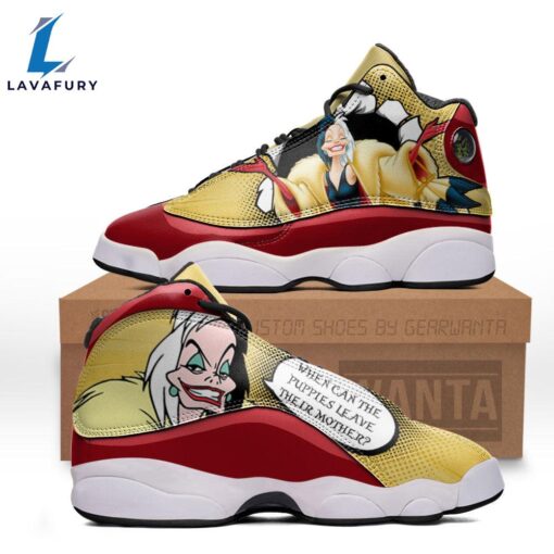 Cruella de Vil J13 Sneakers Custom Comic Style Shoes