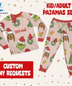 Custom Christmas Grinch Pattern Raglan…