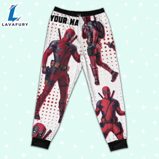 Custom Disney Deadpool and Wolverine Deadpool Colorful Pajamas – Family Disneyland Matching Pajamas Set