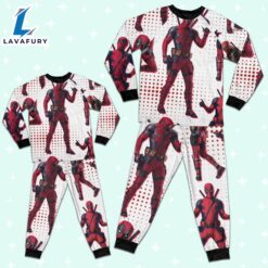 Custom Disney Deadpool and Wolverine Deadpool Colorful Pajamas - Family Disneyland Matching Pajamas Set