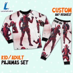 Custom Disney Deadpool and Wolverine Deadpool Colorful Pajamas - Family Disneyland Matching Pajamas Set