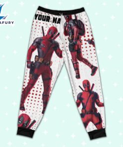 Custom Disney Deadpool and Wolverine Deadpool Colorful Pajamas - Movie Cartoon Holiday Pajamas