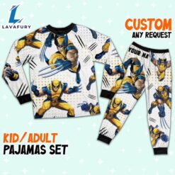 Custom Disney Deadpool and Wolverine Wolverine Colorful Pajamas - Family Disneyland Matching Pajamas Set