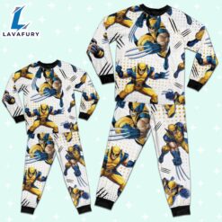 Custom Disney Deadpool and Wolverine Wolverine Colorful Pajamas - Family Disneyland Matching Pajamas Set