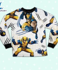 Custom Disney Deadpool and Wolverine Wolverine Colorful Pajamas - Family Disneyland Matching Pajamas Set