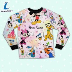 Custom Disney Friends Colorful Pajamas Set - Movie Cartoon Holiday Pajamas