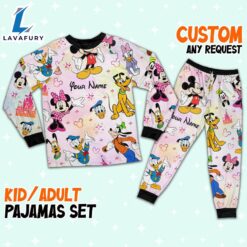 Custom Disney Friends Colorful Pajamas…