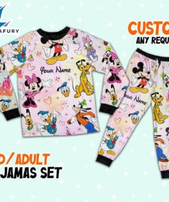 Custom Disney Friends Colorful Pajamas…