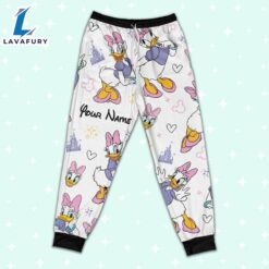 Custom Disney Friends Daisy Colorful Pajamas Set - Movie Cartoon Holiday Pajamas