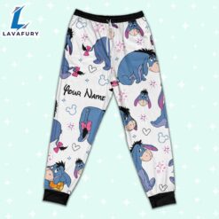 Custom Disney Friends Eeyore Colorful Pajamas Set - Movie Cartoon Holiday Pajamas