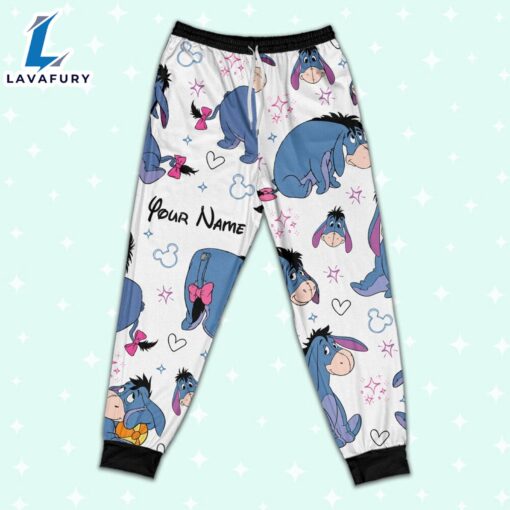 Custom Disney Friends Eeyore Colorful Pajamas Set – Movie Cartoon Holiday Pajamas