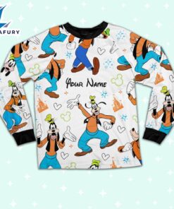 Custom Disney Friends Goofy Colorful Pajamas Set - Family Disneyland Matching Pajamas Set