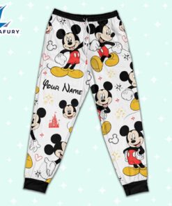 Custom Disney Friends Mickey Colorful Pajamas Set - Movie Cartoon Holiday Pajamas