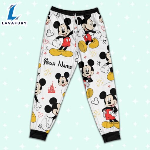 Custom Disney Friends Mickey Colorful Pajamas Set – Movie Cartoon Holiday Pajamas