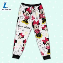 Custom Disney Friends Minnie Colorful Pajamas Set - Movie Cartoon Holiday Pajamas