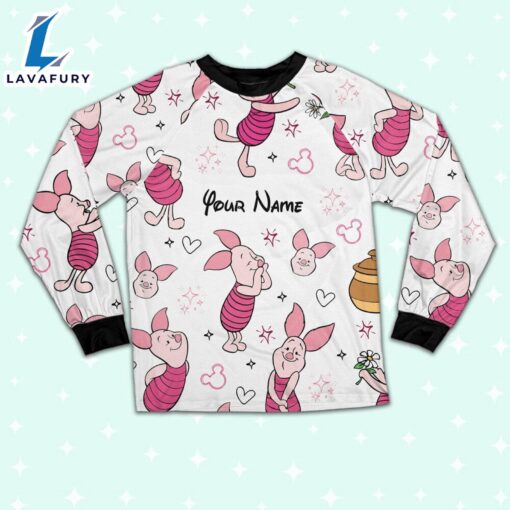 Custom Disney Friends Piglet Colorful Pajamas Set – Movie Cartoon Holiday Pajamas