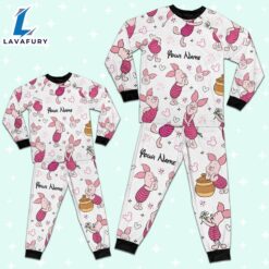 Custom Disney Friends Piglet Colorful Pajamas Set - Movie Cartoon Holiday Pajamas