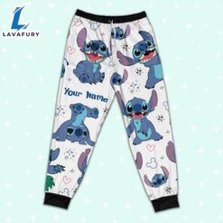 Custom Disney Friends Stitch Colorful Pajamas Set - Movie Cartoon Holiday Pajamas