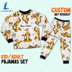 Custom Disney Friends Tigger Colorful Pajamas Set - Family Disneyland Matching Pajamas Set