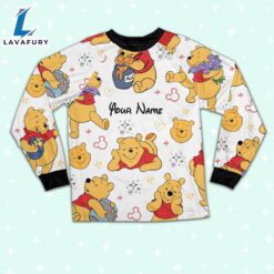 Custom Disney Friends Winnie the Pooh Colorful Pajamas Set - Movie Cartoon Holiday Pajamas