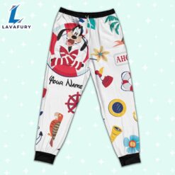 Custom Disney Goofy Cruise Trip Colorful Pajamas Set - Movie Cartoon Holiday Pajamas