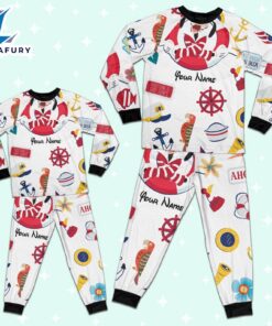 Custom Disney Goofy Cruise Trip Colorful Pajamas Set - Movie Cartoon Holiday Pajamas