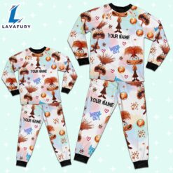 Custom Disney Inside Out Anxiety Orange Color Pajamas Set - Family Disneyland Matching Pajamas Set