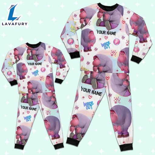 Custom Disney Inside Out Embarrassment Pink Color Pajamas Set – Movie Cartoon Holiday Pajamas