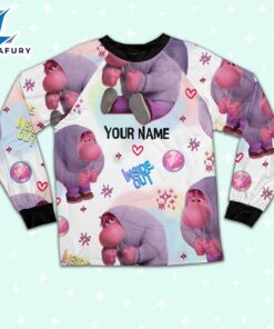 Custom Disney Inside Out Embarrassment Pink Color Pajamas Set - Movie Cartoon Holiday Pajamas