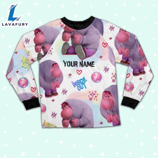 Custom Disney Inside Out Embarrassment Pink Color Pajamas Set – Movie Cartoon Holiday Pajamas