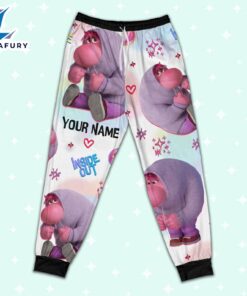 Custom Disney Inside Out Embarrassment Pink Color Pajamas Set - Movie Cartoon Holiday Pajamas