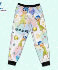 Custom Disney Inside Out Joy Yellow Color Pajamas Set - Family Disneyland Matching Pajamas Set