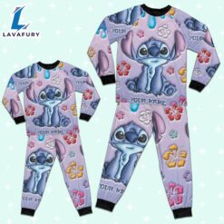 Custom Disney Lilo and Stitch Inflated Colorfull Pajamas - Movie Cartoon Holiday Pajamas