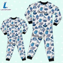 Custom Disney Magic Characters Blue Team Pajamas - Movie Cartoon Holiday Pajamas