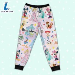 Custom Disney Magic Characters Colorful Team Pajamas - Movie Cartoon Holiday Pajamas